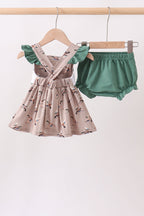Green Mallard Embroidered Bloomer Set