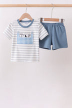 Blue Tool Applique Set