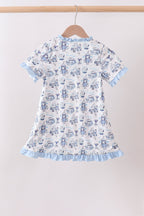 Blue Beach UPF Swim Coverup