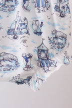 Blue Beach Bloomer Set