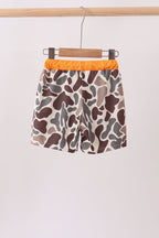 Camo Mallard Embroidered UPF Swim Trunks