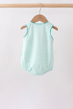 Green Mallard Plaid Embroidered Bubble