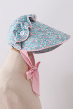 Green Floral Bonnet