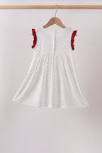 Maroon Alabama Elephant Applique Dress