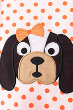 Orange Tennessee Dog Appliqué Set