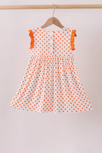 Orange Tennessee Dog Appliqué Dress