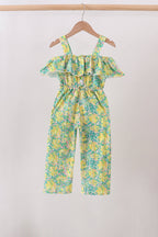 Yellow Lily Floral Jumpsuit