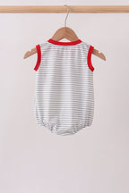 Red Toolbox Embroidery stripe bubble