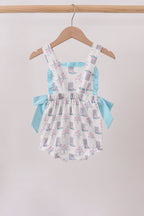 Blue Boots Ruffle Bubble
