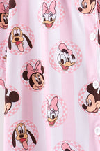 Pink character bamboo pocket mom pajama set