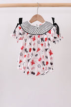Black Georgia Smocked Bow Bubble