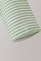 Teal Stripe Pocket top
