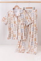 Khaki Goose Bamboo Mom Pajama Set