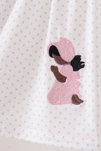 Pink Prayer Embroidery Dress