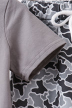 Grey Camouflage Jogger Set
