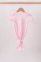 Pink Mallard Embroidery Gown