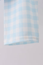 Blue Mallard Applique Gingham Pants Set
