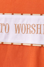 Made to Worship Embroidery Grid Pants Set