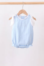 Blue Jacquard Lace Bubble