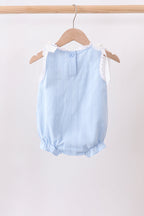 Blue Jacquard Lace Bubble