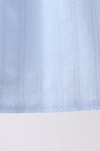 Blue Jacquard Lace Dress