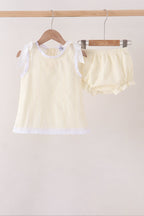 Beige Jacquard Bloomer Set
