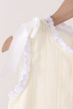 Beige Jacquard Bloomer Set