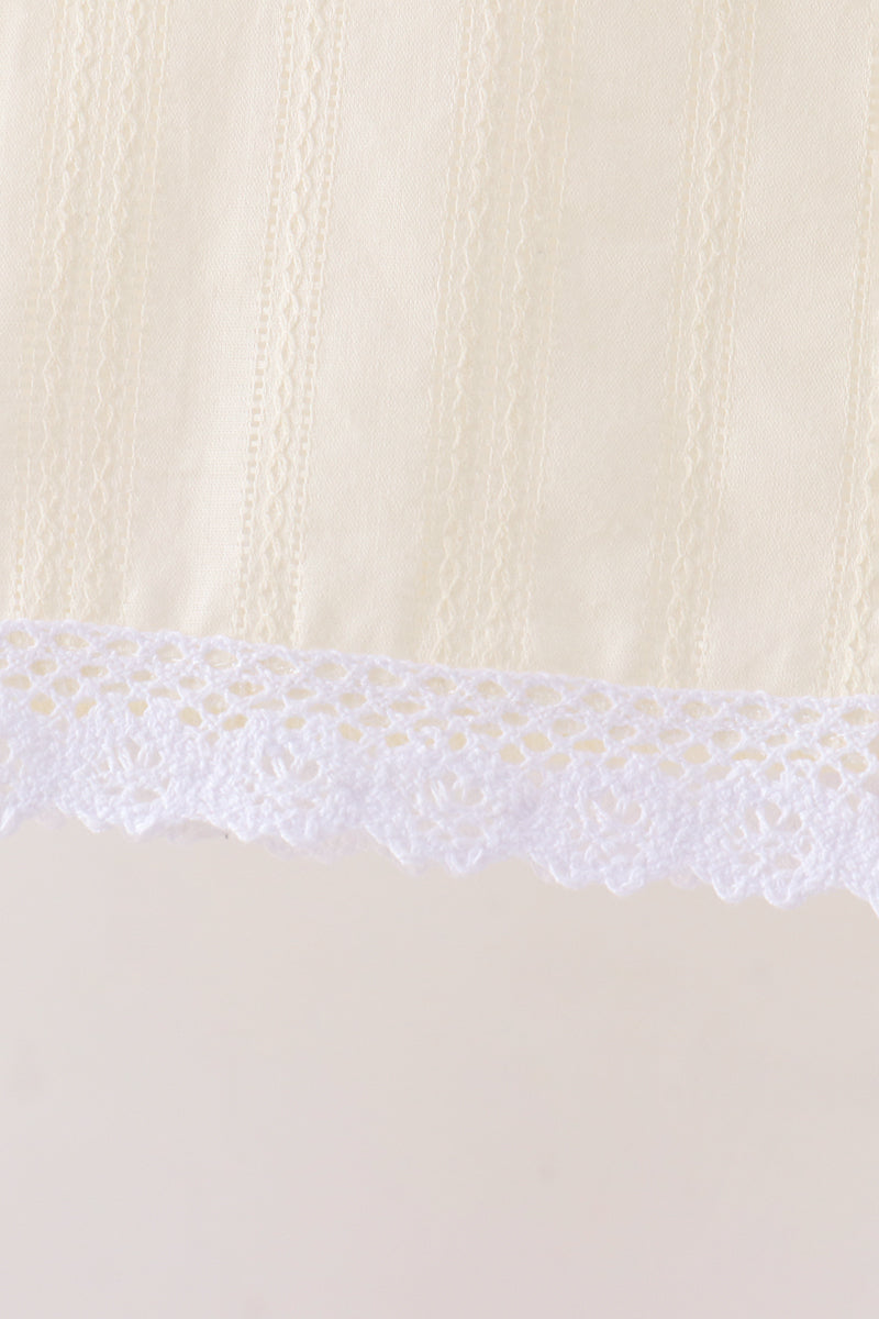 Beige Jacquard Bloomer Set