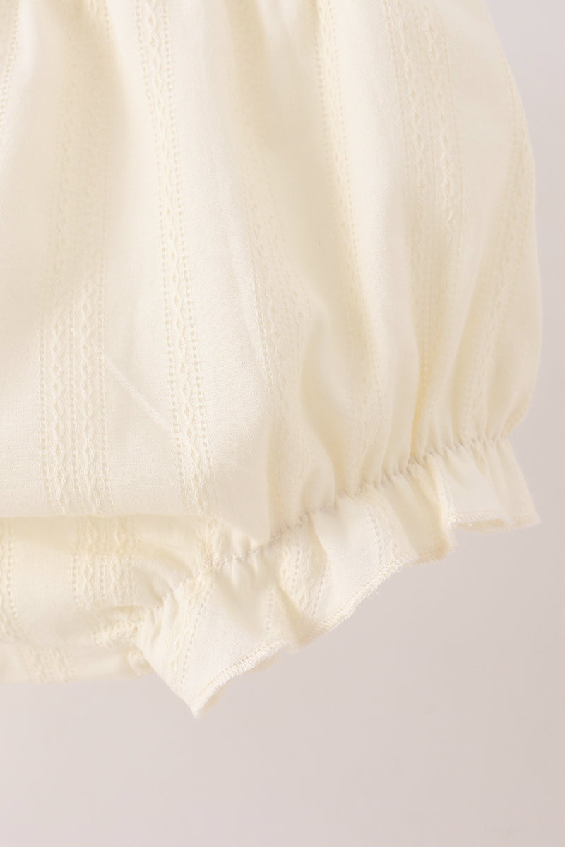 Beige Jacquard Bloomer Set