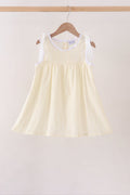 Beige Jacquard Lace Dress