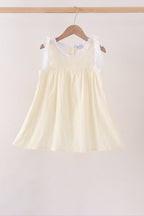 Beige Jacquard Lace Dress