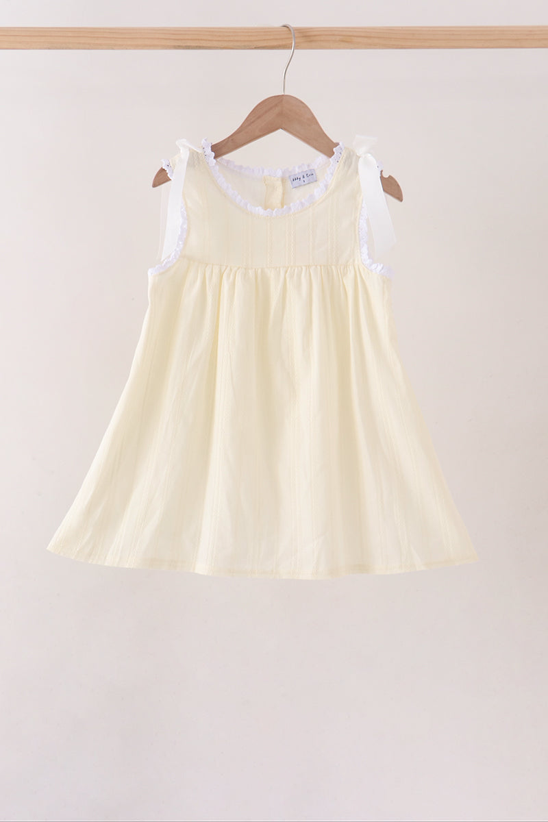 Beige Jacquard Lace Dress