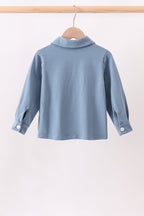 Blue Button Down Pocket Shirt