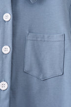 Blue Button Down Pocket Shirt