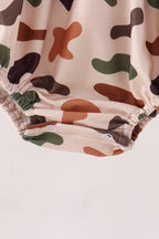 Camouflage Pumpkin Embroidery Ruffle Bubble