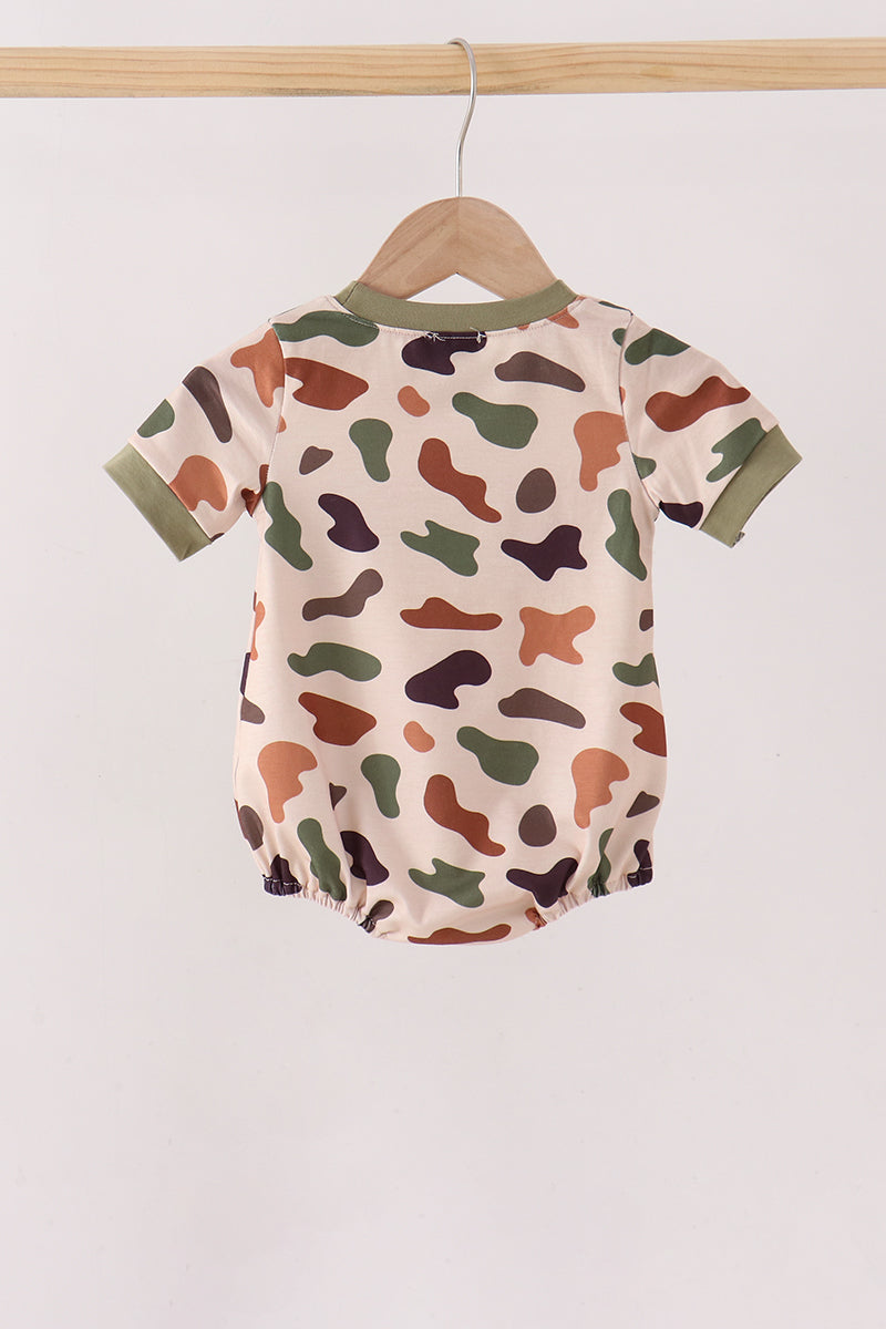 Camouflage Pumpkin Embroidery Bubble