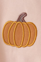 Pumpkin Embroidery Shorts Set