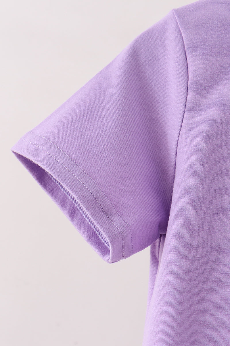 Purple Jack-O-Lantern Applique Top