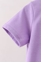 Purple Jack-O-Lantern Applique Top