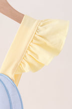 Cream Jack-O-Lantern Applique Ruffle Dress