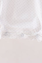 Orange Pumpkin Bow Embroidery Bubble
