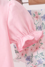 Pink Piggy Applique Bloomer Set