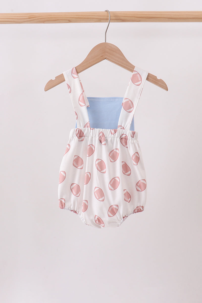 Blue Touchdown Embroidery Football Bubble
