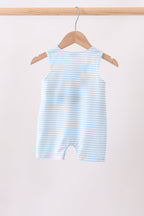 Blue Stripe Football French Knot Jon Jon