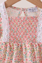 Floral Smocked Lace Bubble