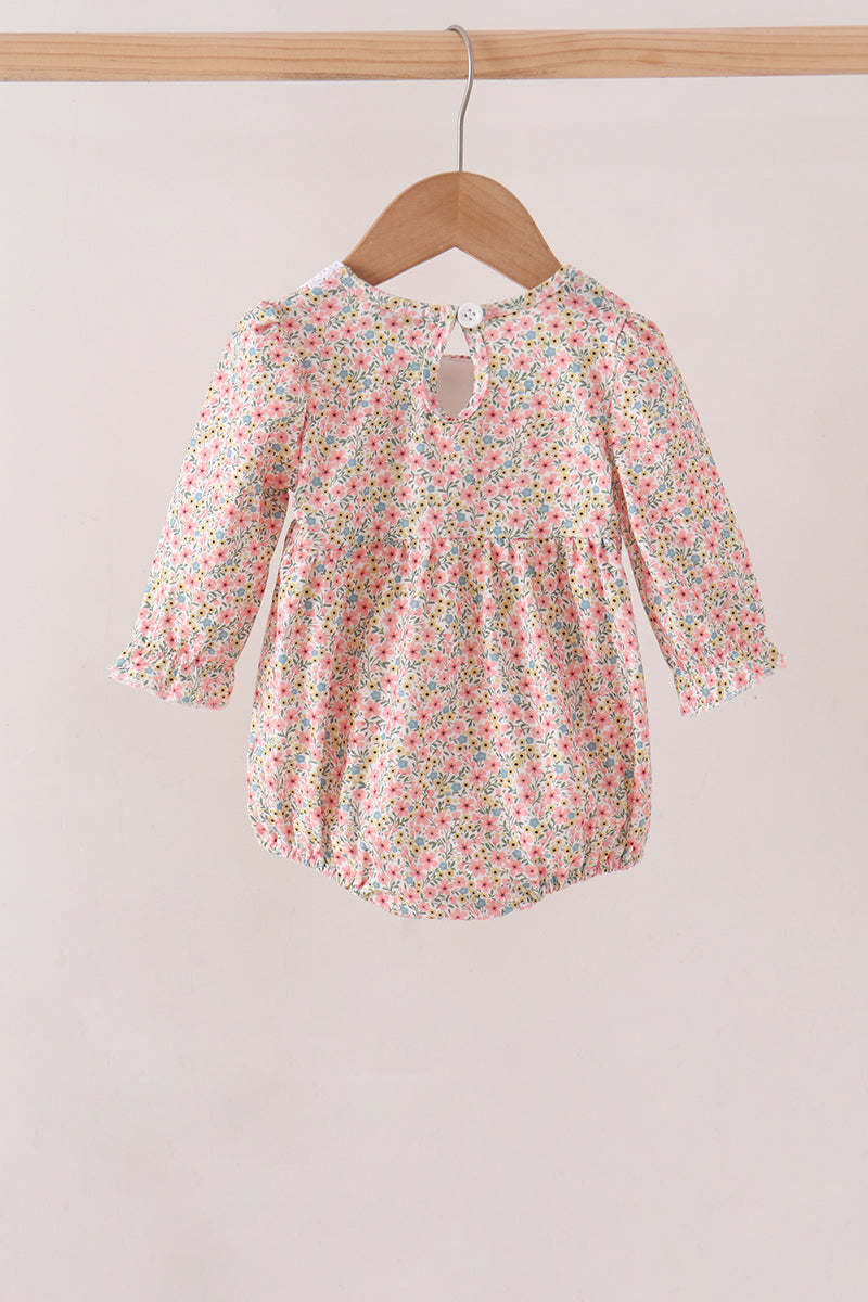 Floral Smocked Lace Bubble