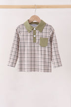 Oat Olive Plaid Button Shirt