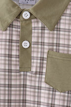 Oat Olive Plaid Button Shirt
