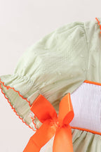 Green Pumpkin Smocked Dress