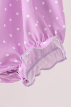 Purple Bucket Candy Embroidery Ruffle Bubble